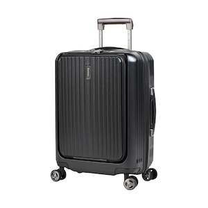 View All Business Bags: Eminent - Carry On 55cm - Black Top lid Front Opening design Hardside Small Trolley case with USB port KK50C