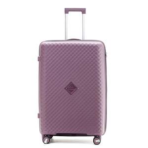 Gino Borelli Kai iwi Collection 76cm hard side checked polypropylene trolley GB2402A-Purple