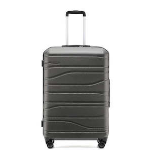 Products: New Zealand Luggage Co - Checked Hard side 77cm Franz Josef Trolley Case SS604A-Charcoal