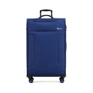 Products: Tosca So-lite - Checked 78cm -  Navy Lightweight Softside Large Trolley luggage AIR4044A