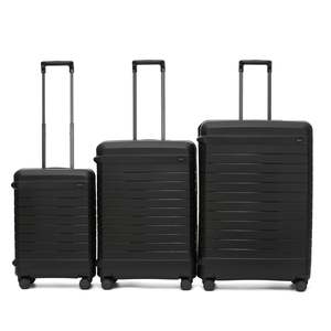Tosca Vault Collection Clamp Style Polypropylene Luggage Set 77/67/54cm TCA219-Black