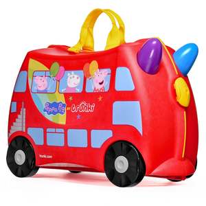 Trunki: TRUNKI Kids ride-on hard side carry on suitcase T0641 Peppas Arty Bus