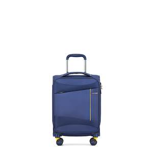 Clearance: Tosca 54cm Max-Lite Navy-Yellow trims Softside carry-on Trolley luggage TCA7077C