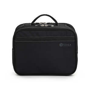 Toiletry Bags: Tosca Black Deluxe 33cm Travel Organizer TCA583-Black