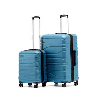 Luggage Sets: New Zealand luggage Co Franz Josef Lake Blue 2 Piece set 77cm/55cm SS604 Blue