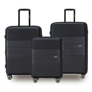 On Sale: Tosca Orion Collection Polypropylene Hard side full-Luggage set 76cm/65cm/55cm TCA827-Black