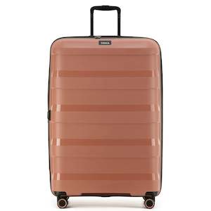 Checked Luggage: Tosca 81cm Comet Collection hard side polypropylene checked trolley case TCA200XL-Mocha