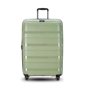 Tosca 81cm Comet Collection hard side polypropylene checked trolley case TCA200XL-Sage Green