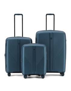 Tosca F-Lite Collection Polypropylene Premium Luggage set 77/65/54cm TCA846-Navy