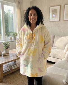 Adults Blanket Hoodies: ADULT BLANKET HOODIE - YELLOW MANDALA