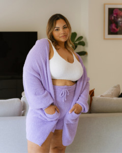 All Collection: Bouclé 3-Piece Knit Lounge Set - Lavender