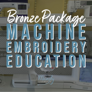 Bronze Machine Embroidery Education Package