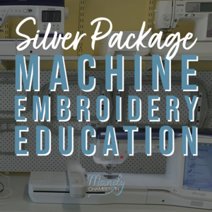 Silver Machine Embroidery Education Package