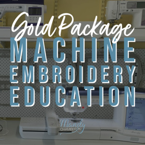 Gold Machine Embroidery Education Package