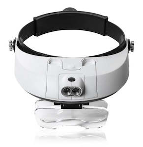 EziVue 5 Lens LED Head Band Magnifier