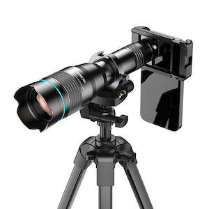 Phone Telescope Lens: APEXEL Metal Telescope Lens 60X with Tripod Set