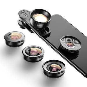 Phone Camera Lenses: APEXEL Dual Camera Clip HD 5 in 1 lens