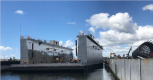 Floating Dock Suitable for 1000T docked Vessel (up to 55m LOA docked vessel)