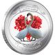 Love is precious silver coin - swans
