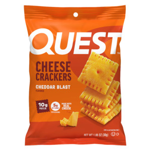protein bars / snacks: Quest Nutrition Cheese Crackers