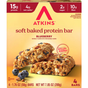 Atkins Soft Baked Protein Bar 4pk