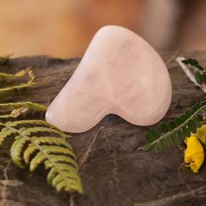 Rose Quartz, Amethyst, Clear Quartz & Jade Gua Sha Facial Massager