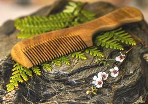 Products: Sandalwood Thin Toothed Comb