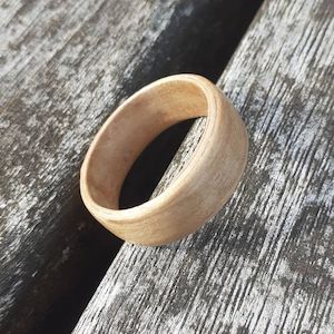Products: NZ Native Tawa Bentwood Ring - NZ NATIVE WOOD RINGS