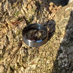 Products: Men's Black Titanium Ring (TOUGH) - NZ NATIVE WOOD RINGS
