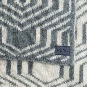 Products: Patterned Possum Merino Silk Throw Blanket KORU