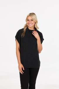 Products: Cowl Neck Possum Merino Silk Tunic NATIVE WORLD