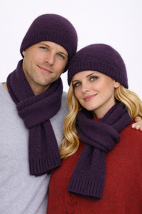 Moss Stitch Possum Merino Silk Scarf NZNC