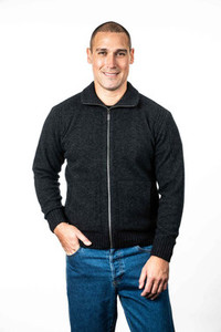 Rib Detail Possum Merino Silk Jacket KORU
