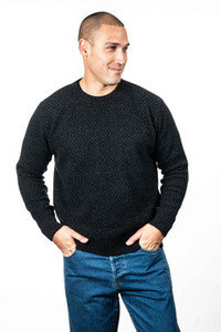 Diamond Possum Merino Silk Plated Crew KORU
