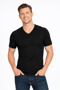 Best Sellers: Merino Wool Short Sleeve Vee Neck Base Layer Top NZNC