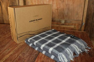 For Cosy Nights: Small Herringbone Check Throw Blanket PALLISER RIDGE