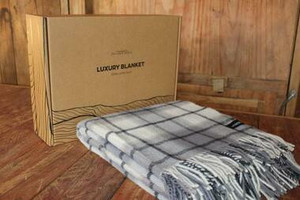 For Cosy Nights: Large Twill Check Throw Blanket PALLISER RIDGE