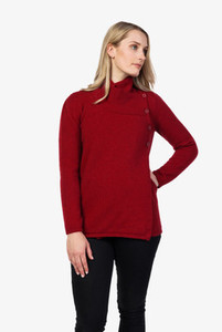 Asymmetric Possum Merino Wool Jacket NATIVE WORLD