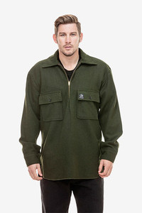 Men's Jackets: Ranger Quarter Zip Mid Weight Bushshirt SWANNDRI