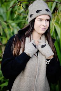 Products: Kiwi Possum Merino Silk Beanie KORU