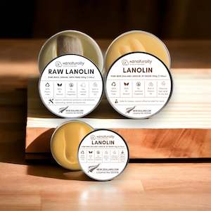 Nz Lanolin: Mixed #2: 1x 200g EP Grade Lanolin, 1x 200g Raw Lanolin Jar + FREE 20g Jar