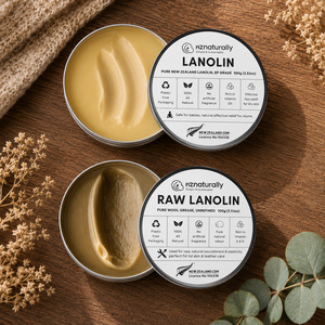 Bundle 4: 1x 100g EP Grade Lanolin, 1x 100g Raw Lanolin