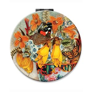 Cosmetic Mirror with Vintage NZ Florals - New Zealand Nature