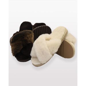 Products: Sheepskin Crossover Scuff - New Zealand Nature
