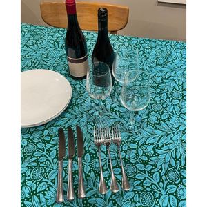 Products: William Morris Inspired New Zealand Design Table Cloth - New Zealand Nature