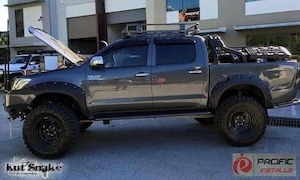 Flares: Kut Snake Flares for Toyota Hilux  KUN Models 2005 - 2016
