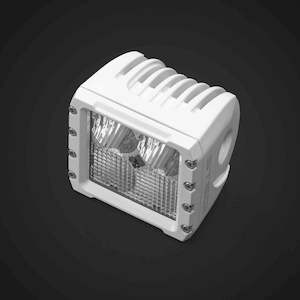 Work Lights: STEDI Marine White C4 LED Cube Light (Red/White Dual Lens)