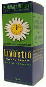 Allergy Nasal Sprays: Livostin Nasal Spray 10ml
