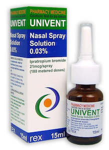 Univent Nasal Spray 15ml