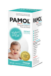 Baby Pain Relief: Pamol Infant Drops Colourfree 50mg/1ml 60ml